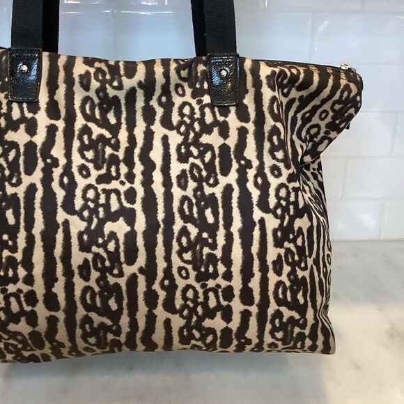 Coach Bag Purse Handbag Pocketbook Ocelot Print Nylon Travel Weekend Travel Bag - Picture 5 of 13